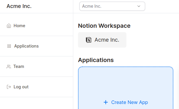 Stackoia Organization home left nav